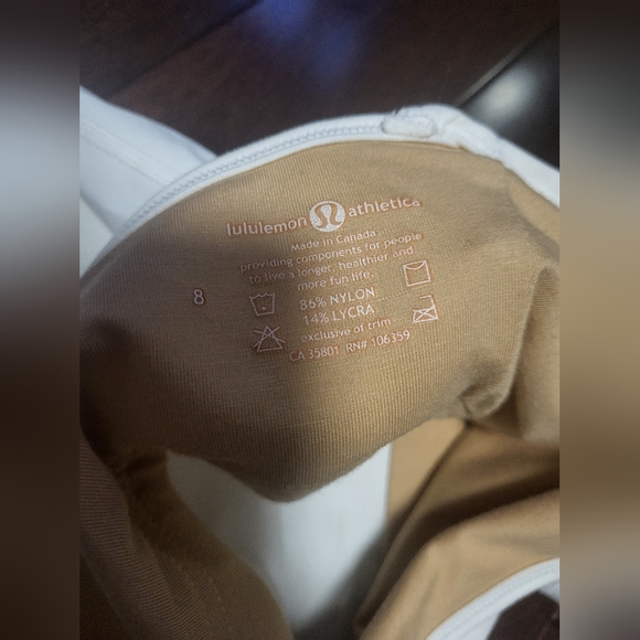 White Lululemon halter top (8) - Picture 4 of 4